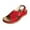 Red, variant on Xunlbb Clearance, Women's Summer Plus-size Wide Strip Back Empty Paste Wedge Sandals