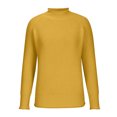 thumbnail image 4 of Lenpel Women's Turtleneck Sweaters Winter Warm Long Sleeve Casual Solid Knit Pullover Tops Fall Fashion Outfits, 4 of 6