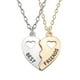 thumbnail image 1 of Pack de 2 Collares Collares de Amistad para Niñas Cadena Colgante de Cumpleaños (Oro Plata) Metal Plata Oro, 1 of 6