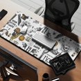 thumbnail image 2 of Long Mouse Pads for Desk,Halloween Vintage Trick or Treat Desk Mats on Top Of Desks, Desk Mouse Pad Extra Large with 3mm Non-Slip Base and Stitched Edge for Gaming,Office,Work,Home 35.4x15.7in, 2 of 5
