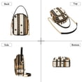 thumbnail image 3 of FORMRS Crossbody Bag for Women Quilted Travel Shoulder Cell Phone Purse with Chain Strap Handbag, Beige Abstract Dots, 3 of 7