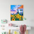thumbnail image 4 of Cuadros Decorativos Kit de pintura al óleo de flores por números DIY decoración del hogar regalo arte de pared imagen artesanal Ehuebsd Nuevos Originales, 4 of 7