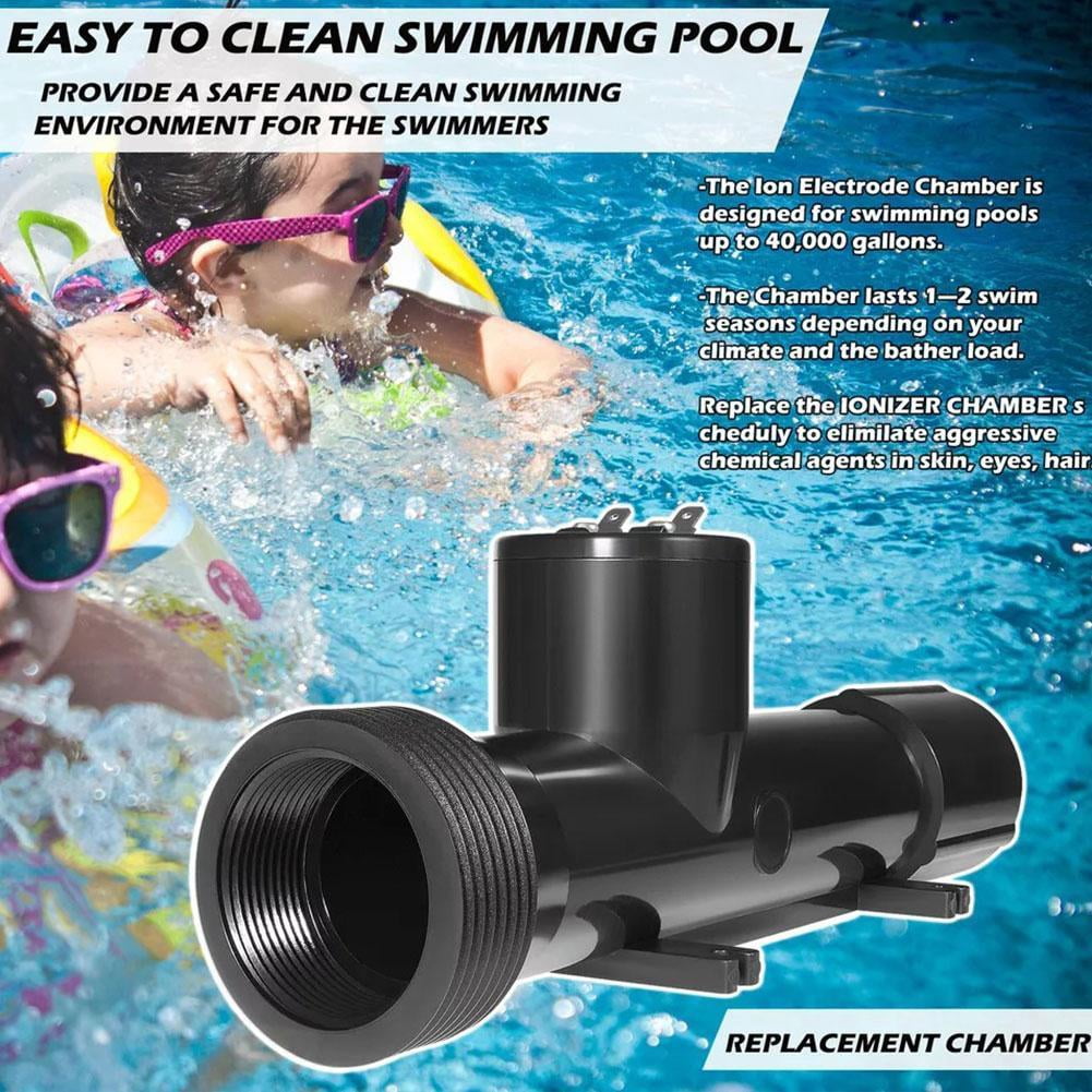 4CH4002-R Pool Cleaner Ionizer Chamber Replace, 2026 NEW Swimming Pool Ionizer Chamber Replace for Pool Treatment System, Cartridges Fits -Ground Pools, Hot Tubs, Spas, In-Ground Pools