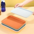 thumbnail image 2 of Plastic Pallet Nordic Rectangular Multiple Colors Food Bread Pan el Service Tray Household Storage Tray, 2 of 10