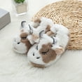 thumbnail image 5 of Yindaity Toddler Boy Slippers Toddler Kids Slippers Bunny Design Indoor Plush Shoes(Beige,5), 5 of 6