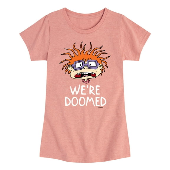 Rugrats - Chuckie We're Doomed - Toddler And Youth Girls Short Sleeve Graphic T-Shirt