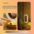 thumbnail image 3 of Oval Crystal Stand Table Lamp, LED Touch Night Light, Small Bedside Nightstand Table Lamp, Dimmable Glass Lamp, Murano Aesthetic Lamp, 3 of 5
