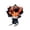 C, variant on Halloween Handmade Crochet Flower Bouquet, Knitted Yarn Tulip Rose Arrangement with Spider Bat Pumpkin Decor, Forever Artificial Flower for Mantel Tiered Tray Display