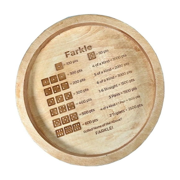 ZZwxWA Flash Deals Farkle Dice Tray Dice Tray Party Game