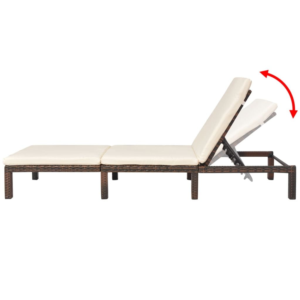 Lowestbest Patio Chaise Lounge Chair, Outdoor Reclining Chaise with Adjustable Backrest and Cushion Lowestbest Patio Chaise Lounge Chair, Outdoor Reclining Chaise with Adjustable Backrest and Cushion