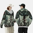 thumbnail image 4 of Gaeub Zombie Flower Apocalypse Men's and Women's UPF 50+ Long-Sleeved Sun Protection Clothing, Fishing Shirt Long Sleeve Zip-3X-Large, 4 of 7