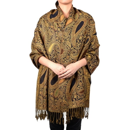 Multi Floral Scarf - Paisley Floral Pashmina Multi Color Scarf Shawl Wrap