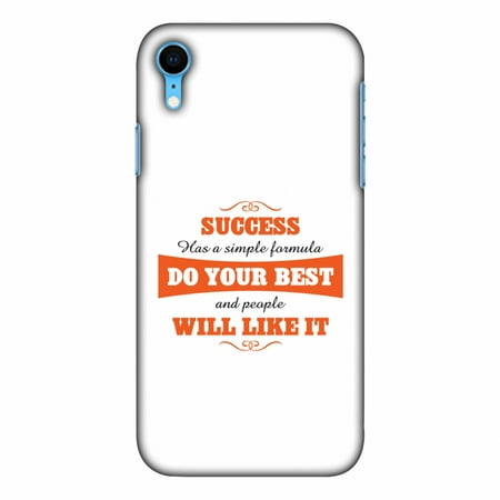 iPhone Xr Case, Ultra Slim Case iPhone Xr Handcrafted Printed Hard Shell Back Protective Cover Designer iPhone Xs Max Case [6.1 Inch, 2018] - Success Do Your