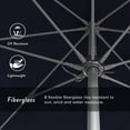 thumbnail image 3 of California Umbrella Venture 7.5' Silver Market Umbrella in Navy Blue, 3 of 5
