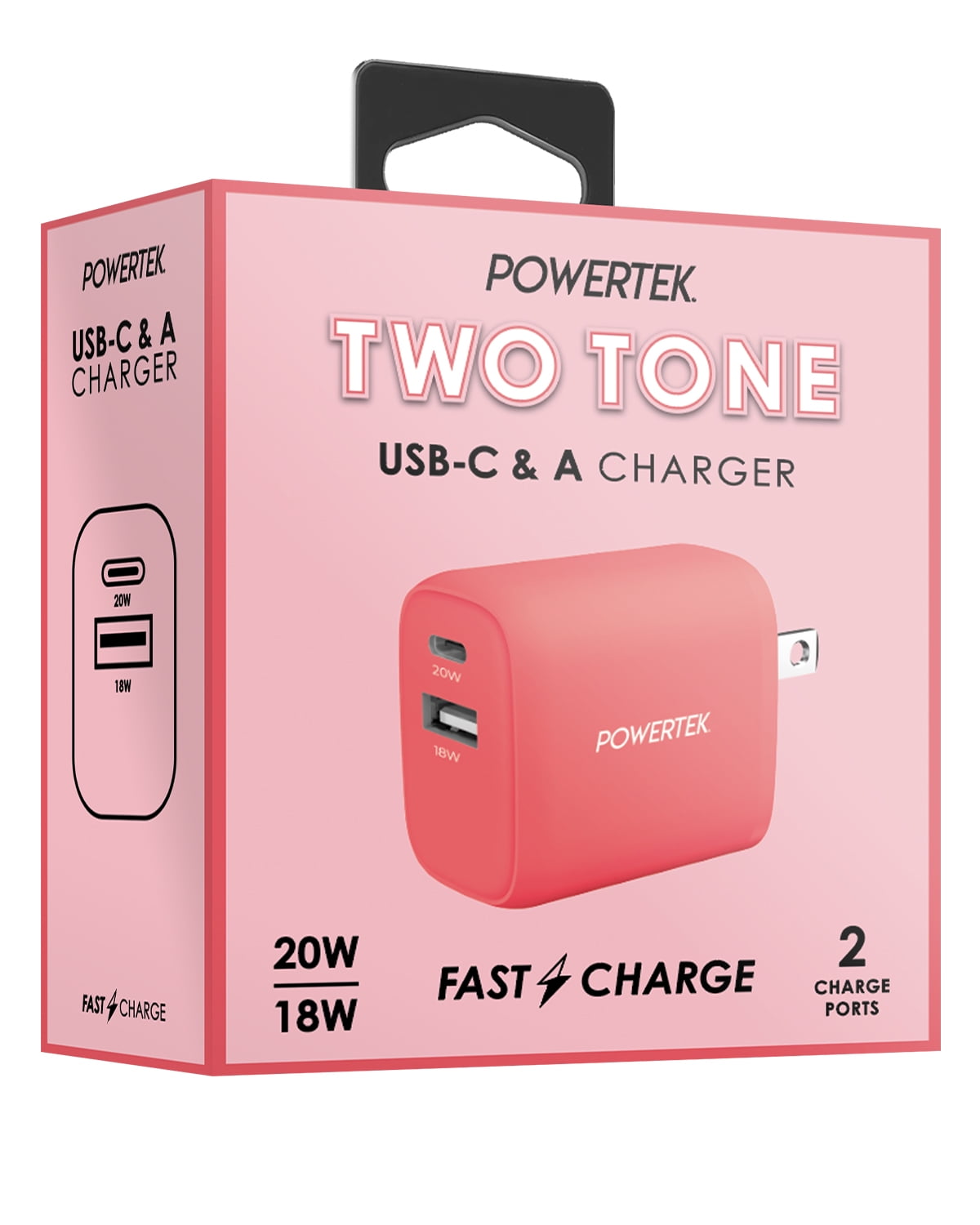 Powertek Liquipel USB A/ USB C Dual Port Charger