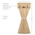 thumbnail image 3 of VHC Brands Kettle Grove Door Panel with Attached Crow and Star Valance 72x40, 3 of 4