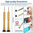 thumbnail image 4 of 34Pcs Joystick Repair Kit Fit for Nintendo Switch/Lite Joy Con Controller, EEEkit 3D Analog Sticks Left/Right Thumb Sticks Repair Tool with Switch Thumbstick Grip Caps, Tri-Wing Cross Screwdrivers, 4 of 8