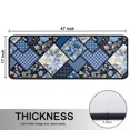 thumbnail image 5 of Kitchen Rugs Sets Of 2,Pioneer Flower Floral Print Pattern Anti Fatigue Kitchen Mat Rugs Non Slip Washable,Decorative Kitchen Floor Mats for Kitchen,Sink,Laundry,17"x47"+17"x47", 5 of 5