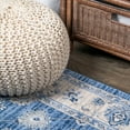 thumbnail image 5 of JONATHAN Y MODERN PERSIAN 2 x 8 Runner Rug, Vintage Moroccan Traditional - Blue/Ivory, MDP101E-28, 5 of 9
