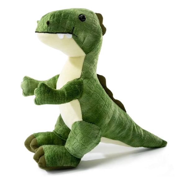 HollyHOME 10" Green Plush T-Rex Dinosaur Stuffed Animal Toy for Kids Gift