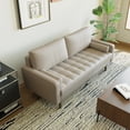 thumbnail image 5 of Stateside Vegan Leather Square Arm Sofa 70", 5 of 6