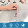 thumbnail image 5 of Yayeee Kitchen Curtains Tier Set of 2 Light Filtering 57"x24" Over Sink Window Panels, Red Flower, 5 of 7