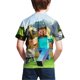 thumbnail image 2 of Camiseta de manga corta con estampado de juego de Minecraft Tops para niños (c) 11-12 años, 2 of 3
