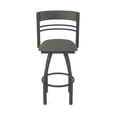 thumbnail image 5 of 860 Hunter 36" Swivel Bar Stool with Pewter Finish and Graph Chalice Seat and Back, 5 of 5