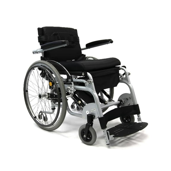 Karman Lightweight Power Standing Wheelchair Seat, Arctic Silver, 18 Inch