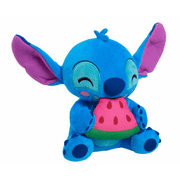 Disney Stitch Small Plush Stitch and Watermelon, Stuffed Animal, Blue, Alien, Officially Licensed Kids Toys for Ages 2 Up, Easter Basket Stuffers and Small Gifts