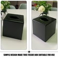 thumbnail image 5 of EXHUMKY Facial Tissue Storage Box Offices Public Spaces Plastic Black 1Pack, 5 of 6