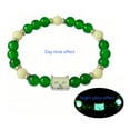 thumbnail image 2 of Jierger Popular Halloween Luminous Bead Bracelet Alloy Double Luminous Cat Undead Festival Festival Bracelet, Halloween Christmas Valentine Jewelry Gift for Women and Girls, 2 of 4