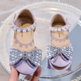 thumbnail image 4 of Mepaouo Girls Dress Shoes Glitter Princess Flower Mary Jane Low Heels Party Wedding Prom Footwear, 4 of 7