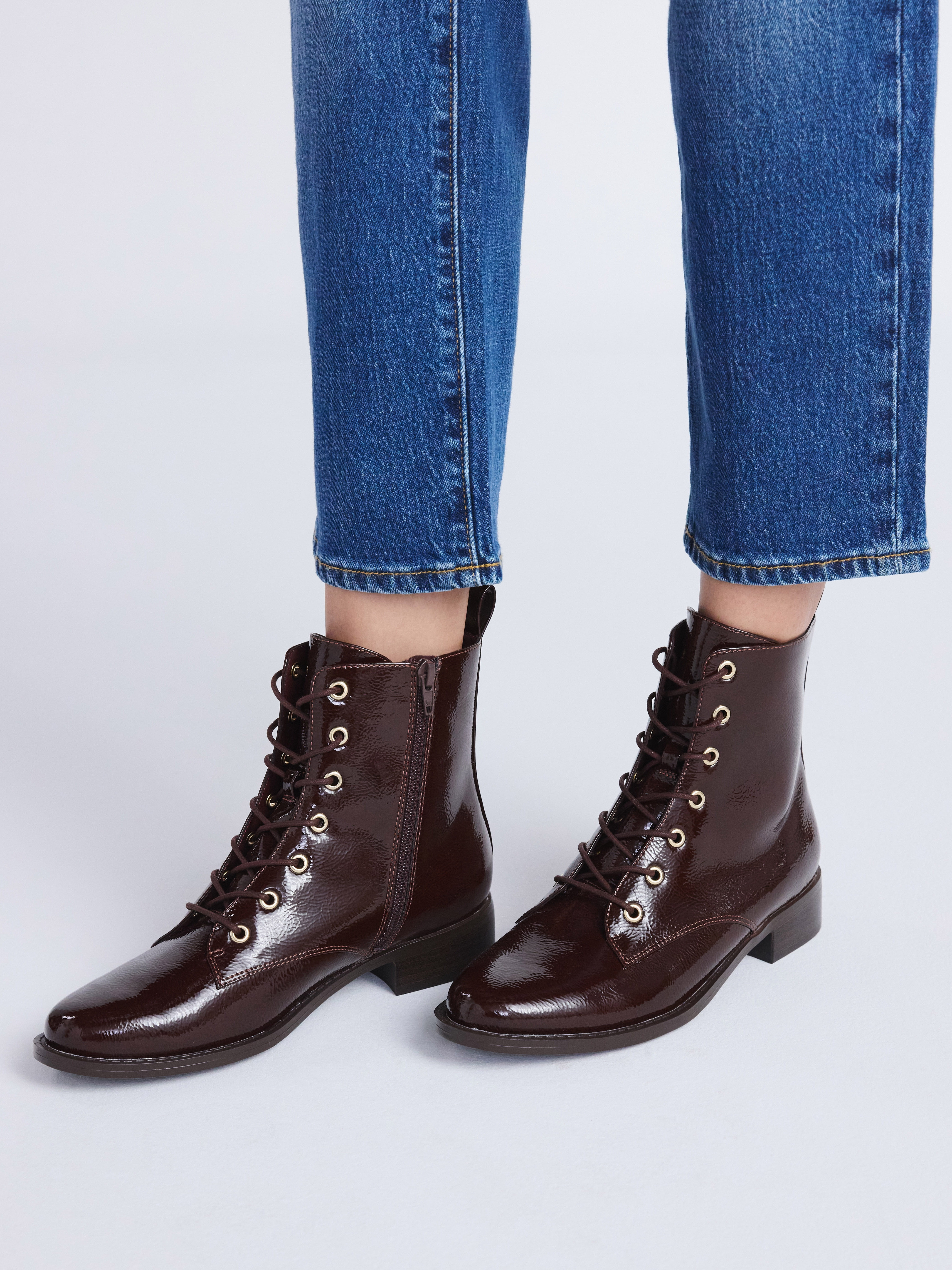 Free Assembly Women's Lace-Up Booties, Sizes 6-11