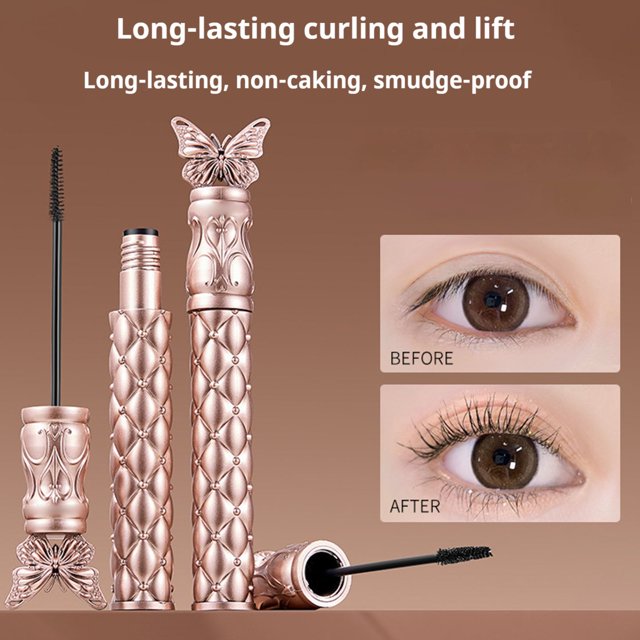 for Short/Lower Lashes Small Precision Brush Curl Lock Technology Lengthening Volumising Black Clump Proof Wear 3ml