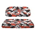 thumbnail image 2 of Pzuqiu Red Black Camouflage 2-Piece Golf Cart Seat Covers - Breathable Washable Universal Fit for Most 2-Seater Golf Carts, 2 of 10
