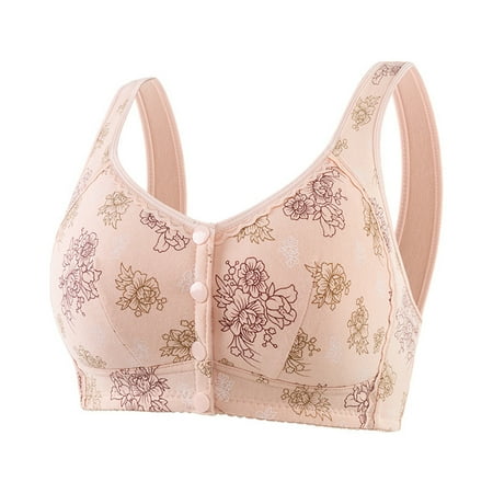 Weikingp Bras for Women  Women S Fashion Casual Letter Printed Round Neck Long Sleeve Top Sweatshirt Bralettes for Women Plus Size Lingerie Clearance Pink 44