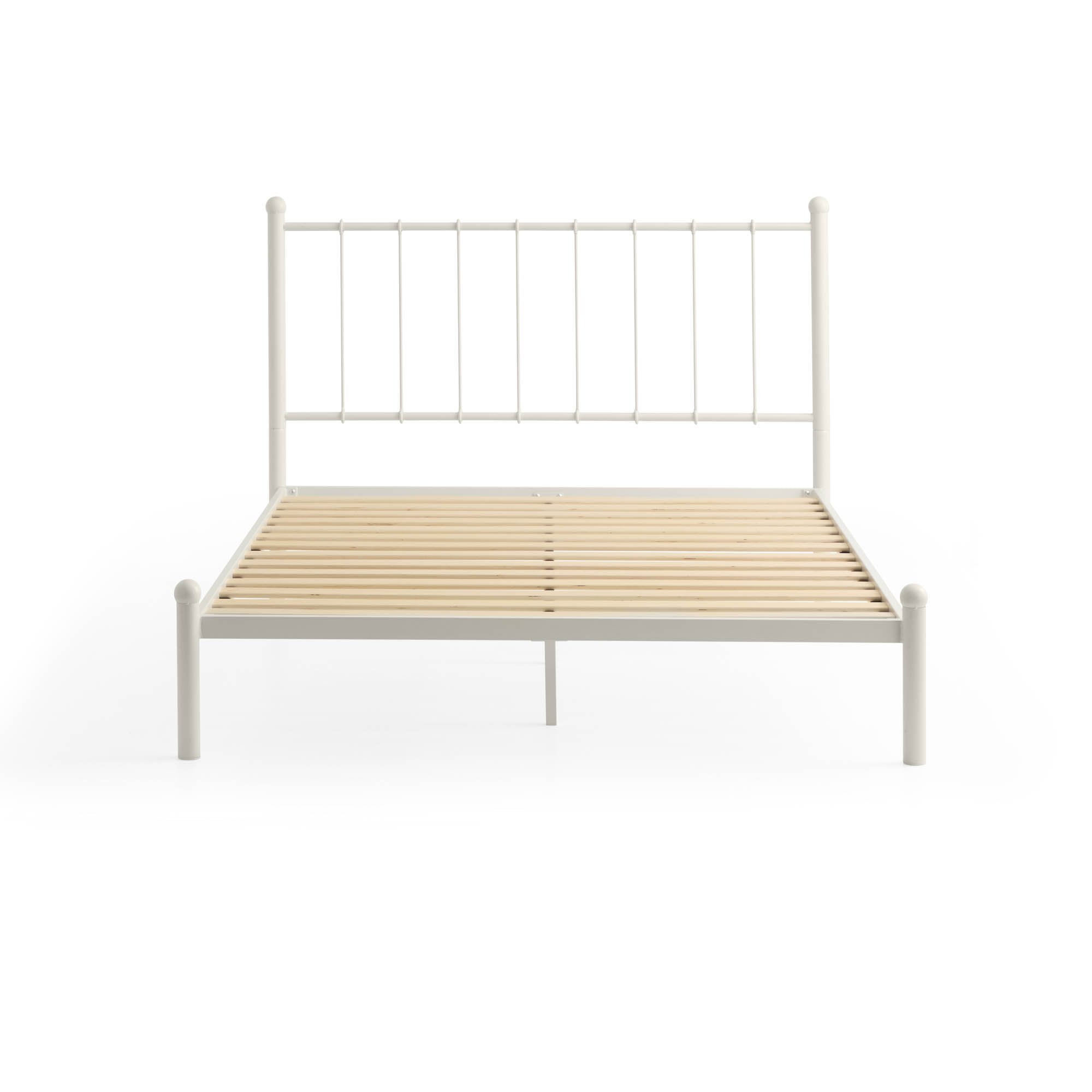 Rest Haven Lancaster Metal Twin Platform Bed, White