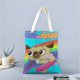 thumbnail image 2 of Chip y Potato Bolso de tela con estampado de lienzo para mujer, bolsa de compras reutilizable y estética, con cremallera interior, regalo para mujer, 35 × 40 cm., 2 of 6