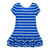 Ralph Lauren Baby Girls Cap Sleeve Ruffle Bottom Dress Cyan Blue