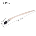 thumbnail image 2 of Uxcell 16" Length 1" Width Bristle with Long Wood Handle Black Bent Radiator Paint Brush 4Pack, 2 of 5
