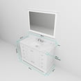 thumbnail image 6 of Lexora Home Dukes 48" Single Vanity with Mirror in White, 6 of 8