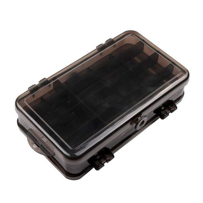Double Sided Multi Compartments Fishing Tackle Boxes Fishing Lure Box  Organizer, Fishing Bait Tackle Storage Case, Container Box for Jewelry  Beads