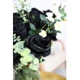 thumbnail image 5 of Ramos de flores artificiales rosas negras Sincero 10 unidades de seda de tacto real, 5 of 5