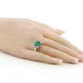 thumbnail image 3 of Gem Stone King 6.30 Ct Oval Green Malachite 925 Sterling Silver Ring (Size 6), 3 of 4