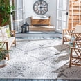 thumbnail image 3 of SAFAVIEH Cabana Kyleigh Ivory/Grey 2'2"X9' Runner Indoor/Outdoor Area Rug Ivory/Grey, 8' x 10', 3 of 13