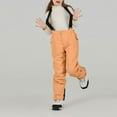 thumbnail image 2 of dgysar Girls Boys Girls Unisex Insulated Snow Ski Pants Winter Water-Resistant Windproof Outdoor Orange 140, 2 of 6