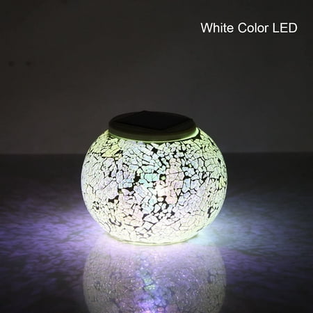 Solar Lumiere Mosaic Magic Table Lamp Waterproof Color Change Globe Lantern Glass Square For Garden Lawn Court Patio Silver Canada Solar Lumiere Mosaic Magic Table Lamp, Solar Patio Magic Floor Lamp
