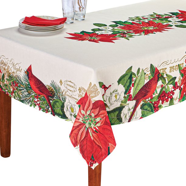 Gorgeous christmas tablecloth walmart Festive Poinsettia Printed Christmas Tablecloth Walmart Com Gorgeous christmas tablecloth walmart Festive Poinsettia Printed Christmas Tablecloth Walmart Com