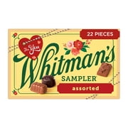 WHITMAN'S SAMPLER Valentine's Day Assorted Milk & Dark Chocolate Gift Box, 10 oz. (22 pieces)